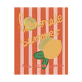 Lemonade Summer Matte Vertical Poster — 'Lemonade Summer All Year Long' Citrus Wall Art