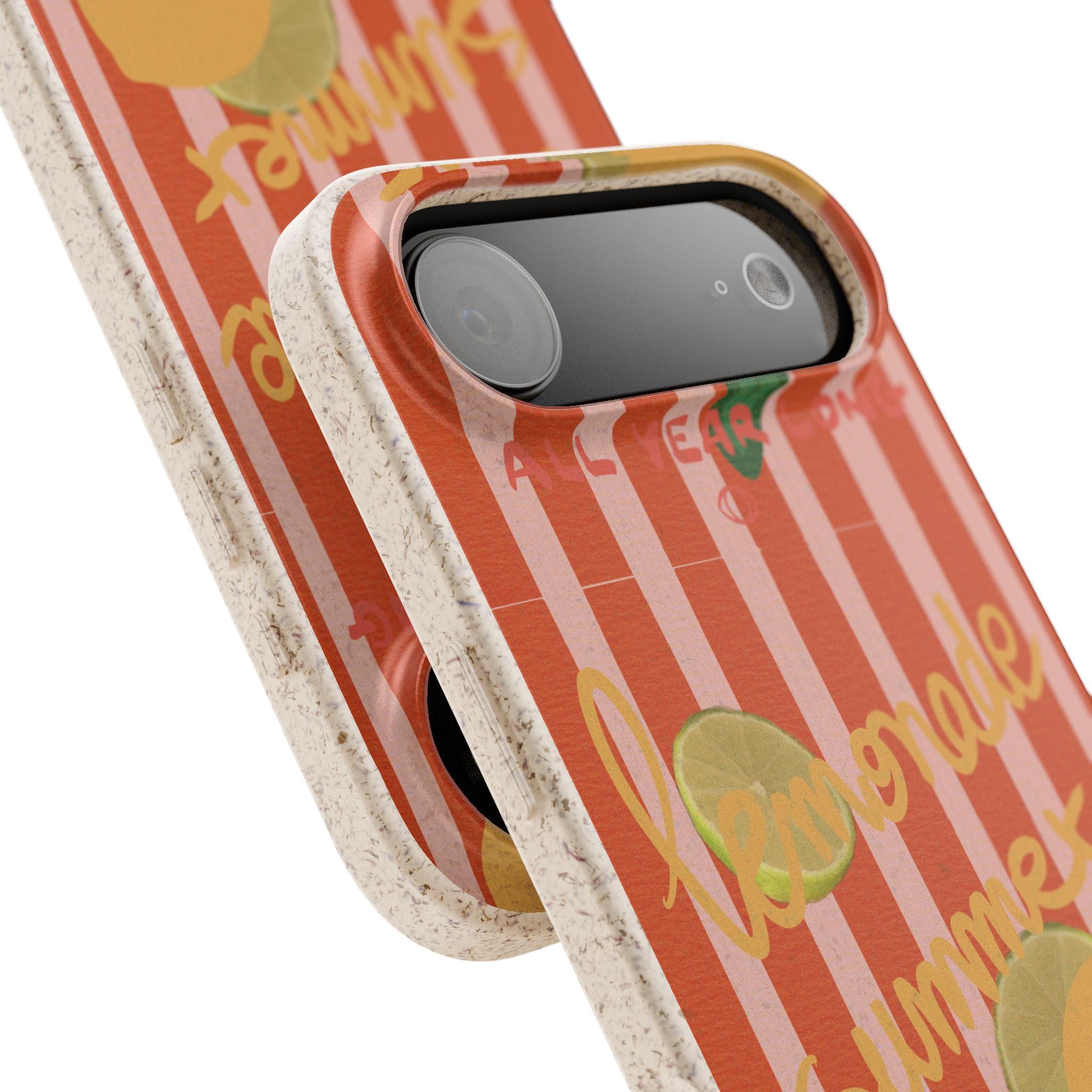 Lemonade Summer Biodegradable Phone Case — Eco-Friendly Citrus iPhone Cover