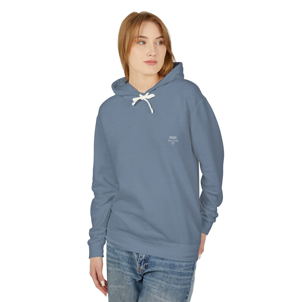Minimal 'Good Vibes' Hoodie — Lightweight Casual Pullover