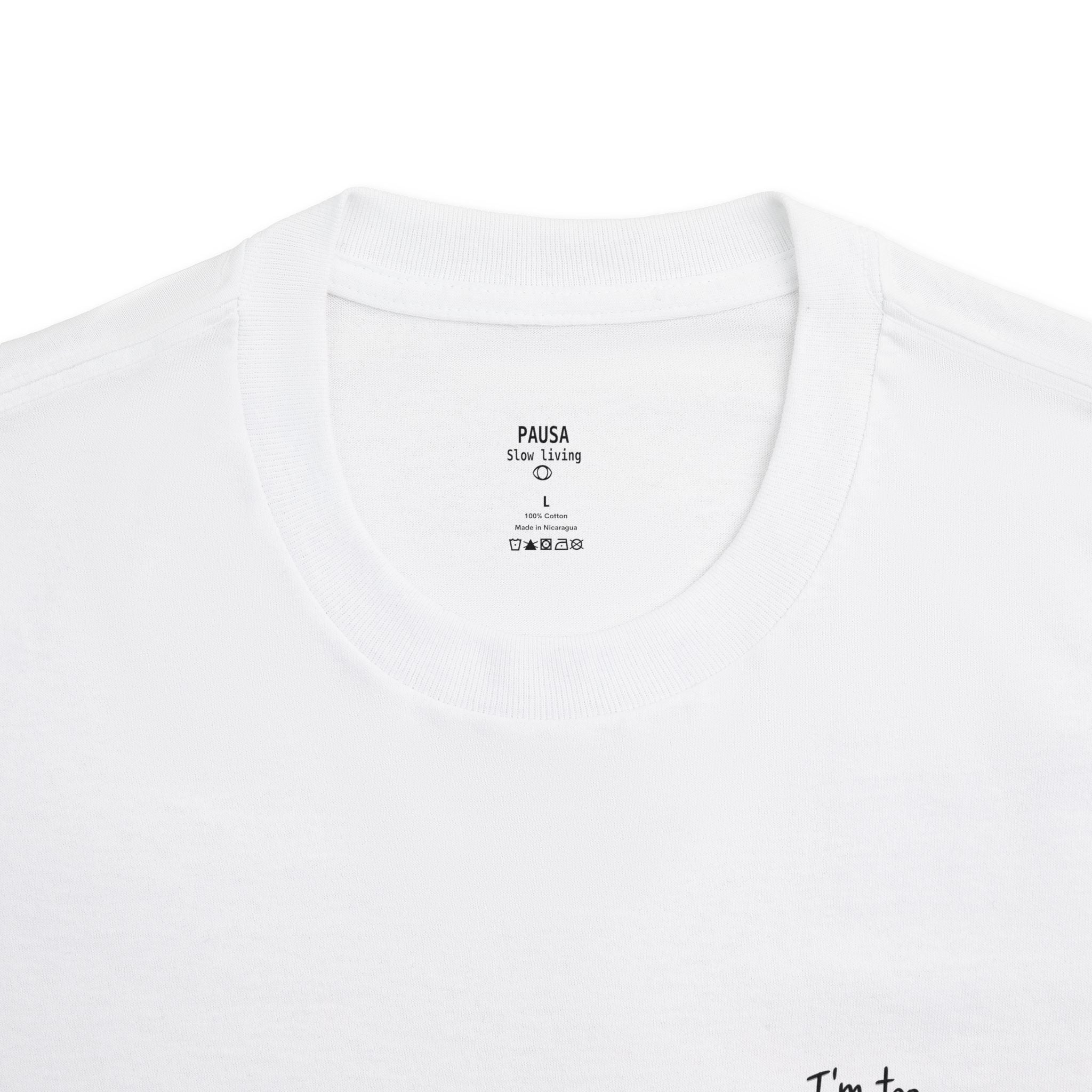 Blessed Tee — "I'm Too Blessed to Be Stressed" Minimal Religious Graphic Tee