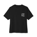 Mermaid Calling Oversized Tee — Navy & Black Pocket & Back Print