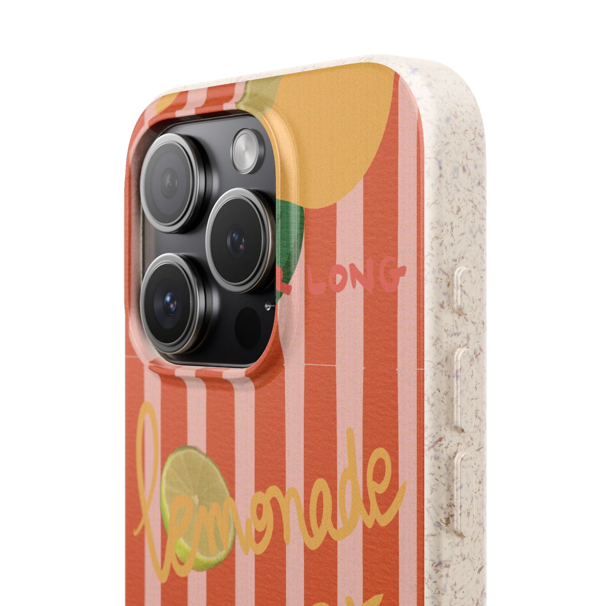 Lemonade Summer Biodegradable Phone Case — Eco-Friendly Citrus iPhone Cover