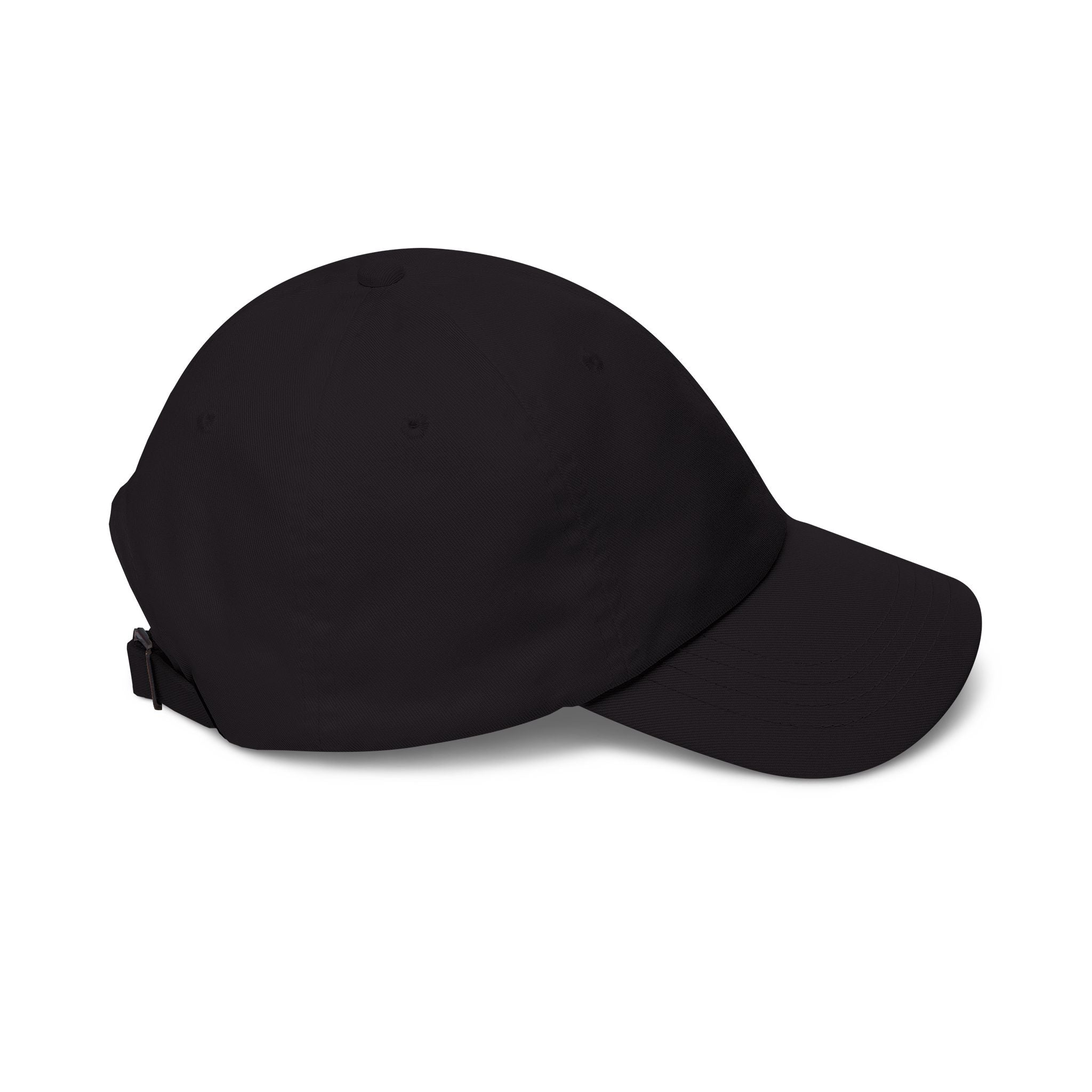 Classic Black Cap — Adjustable Black Baseball Hat