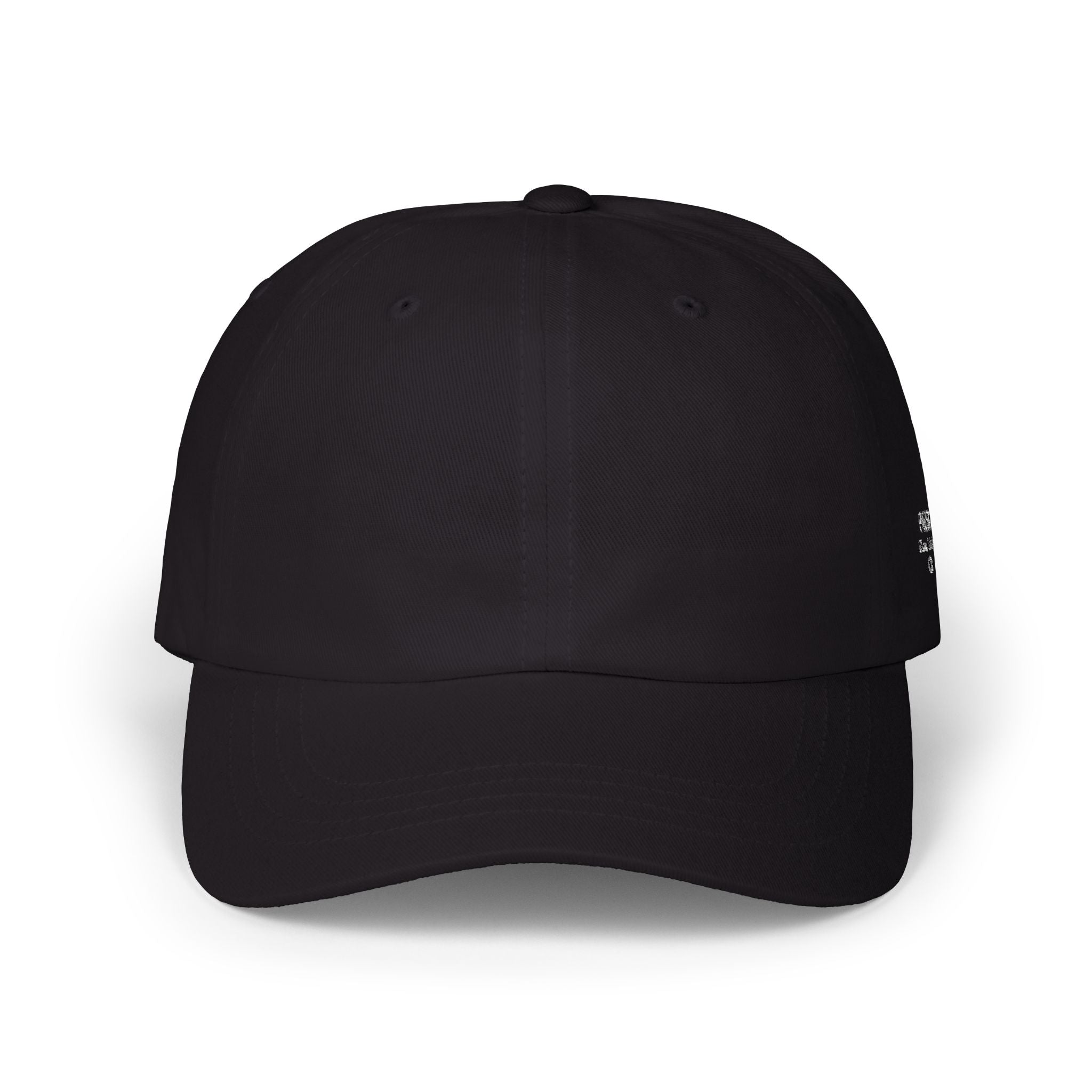 Classic Black Cap — Adjustable Black Baseball Hat